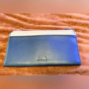 The Sak Blue and White Wallet with Minimalist Design -NWOT